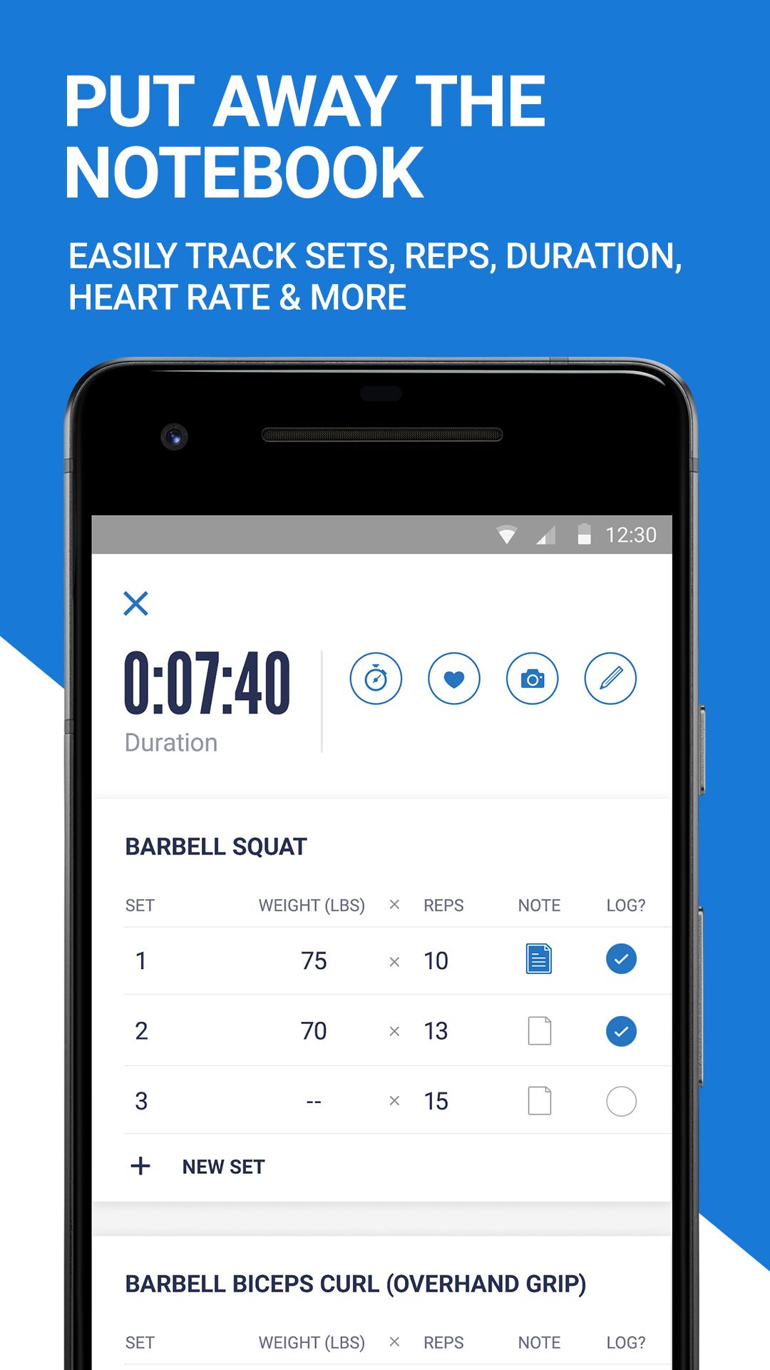اسکرین شات 4 برنامه Fitness Buddy: Gym Workout, We