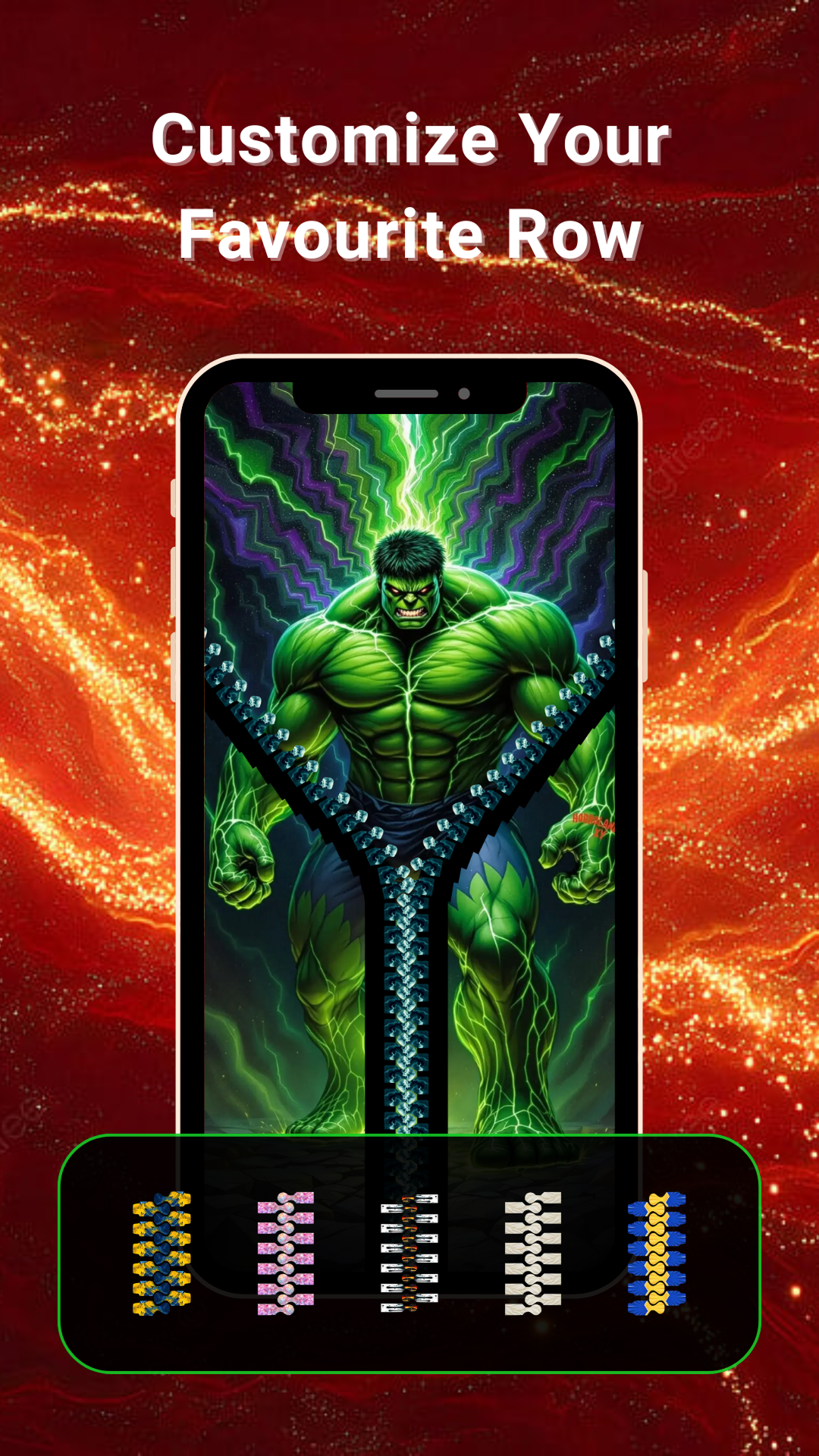 اسکرین شات 4 برنامه Zipper Lock Screen - Zip Style