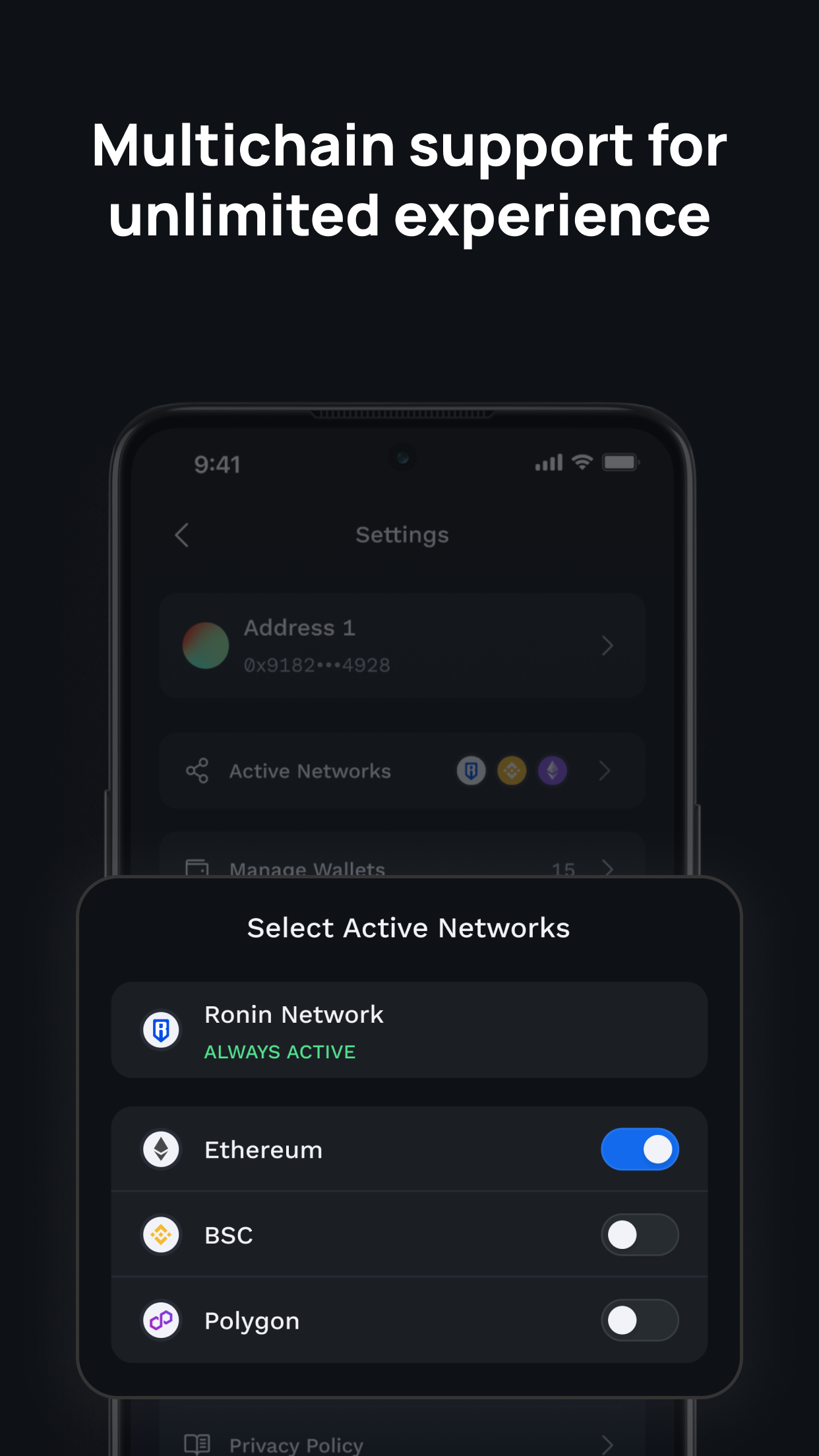 اسکرین شات 7 برنامه Ronin Wallet