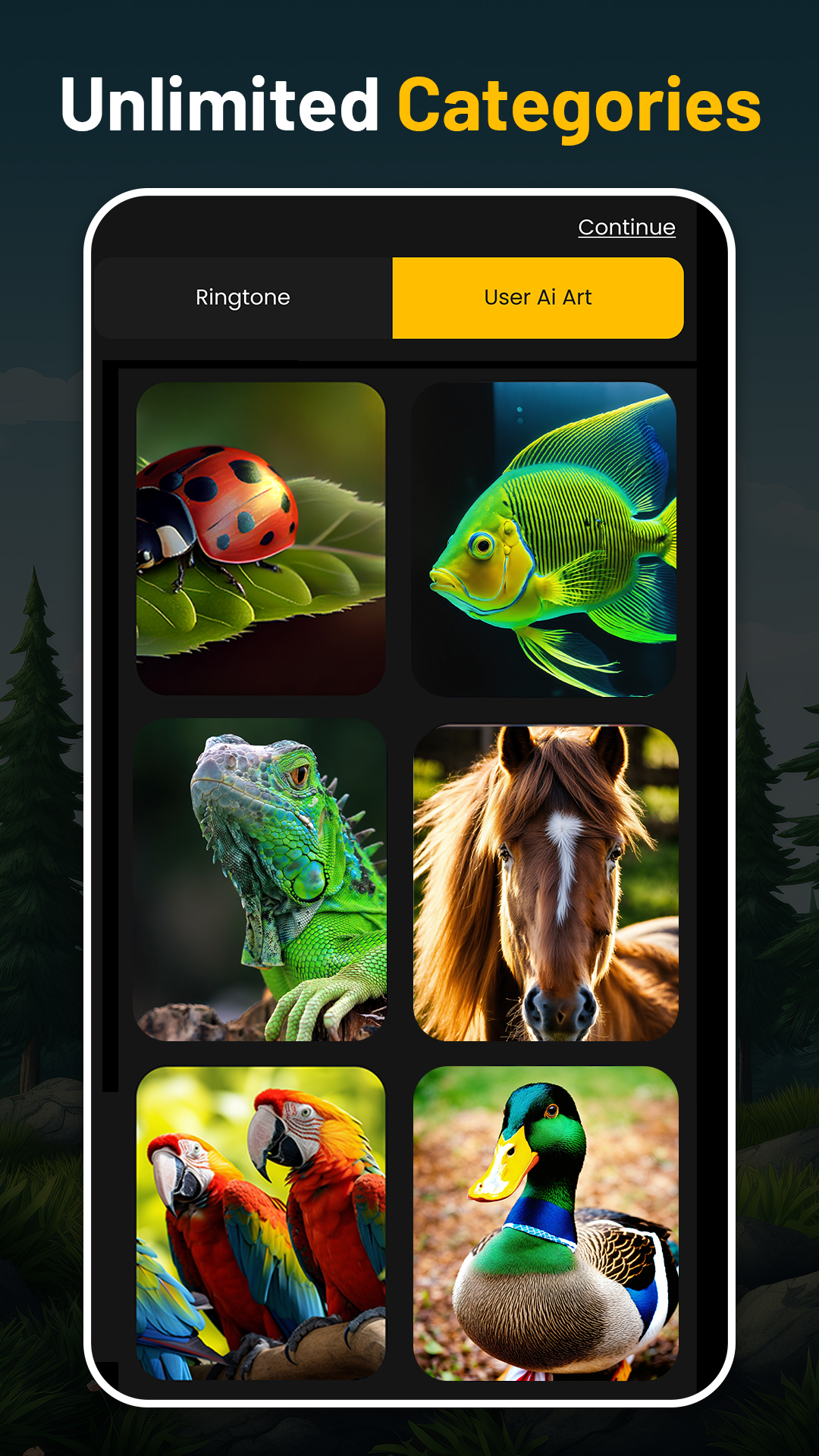 اسکرین شات 6 برنامه Animal Ringtones