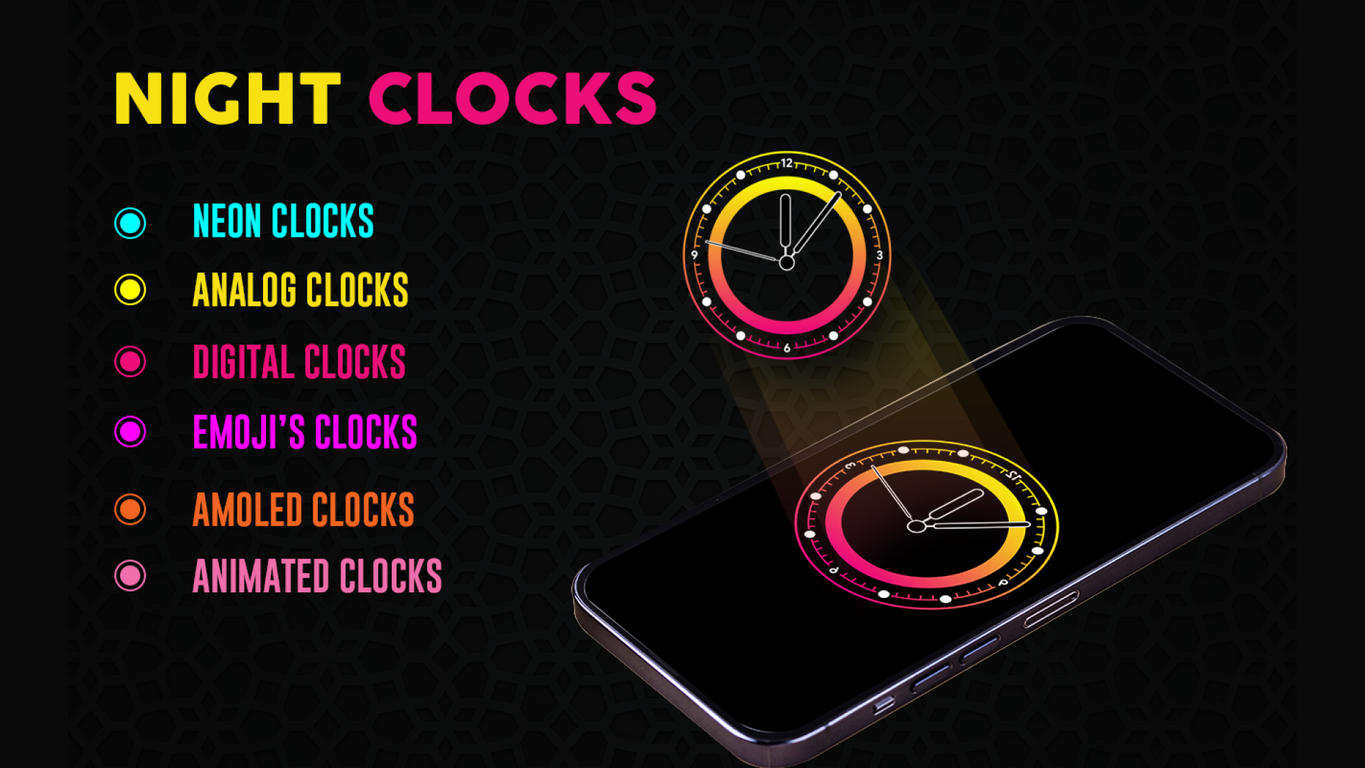 اسکرین شات 6 برنامه Nightstand Clock - Always ON
