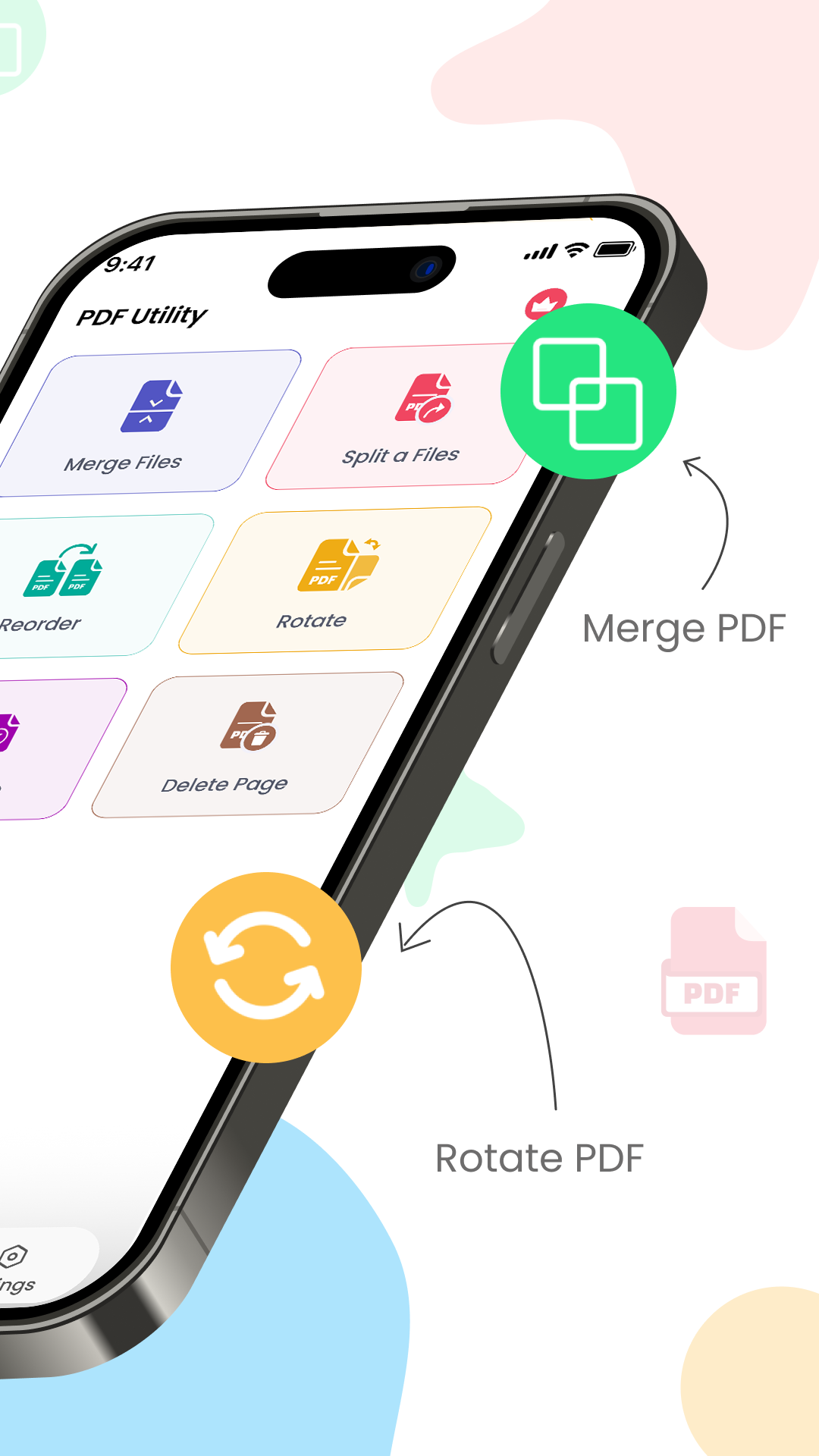 اسکرین شات 2 برنامه Split & Merge PDF files