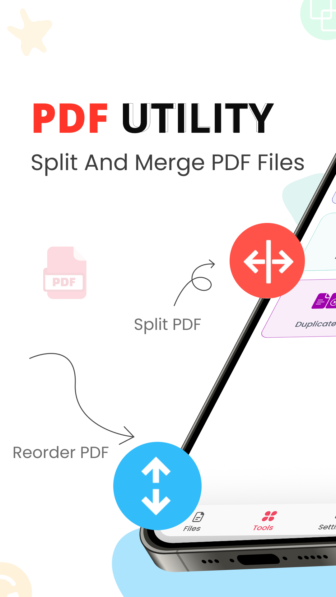 اسکرین شات 1 برنامه Split & Merge PDF files