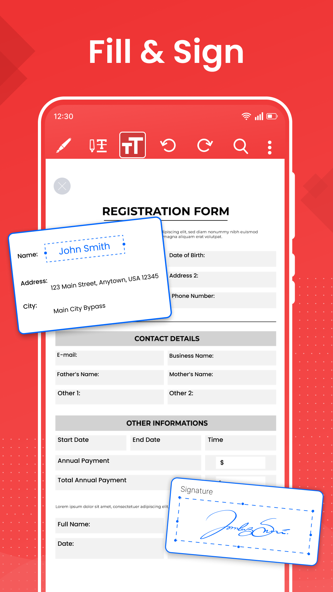اسکرین شات 5 برنامه PDF Editor: Write on PDF
