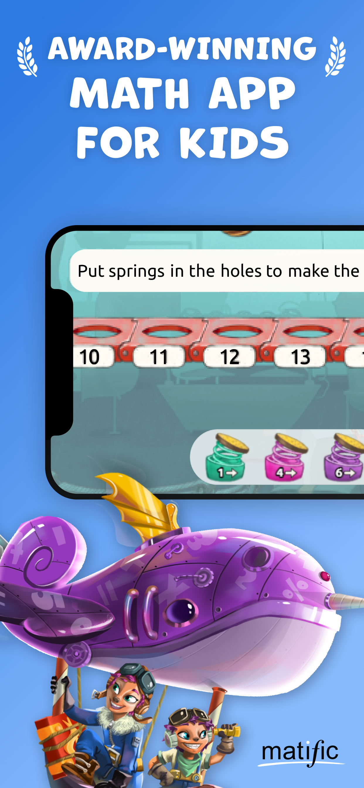 اسکرین شات 1 برنامه Matific: Math Game for Kids