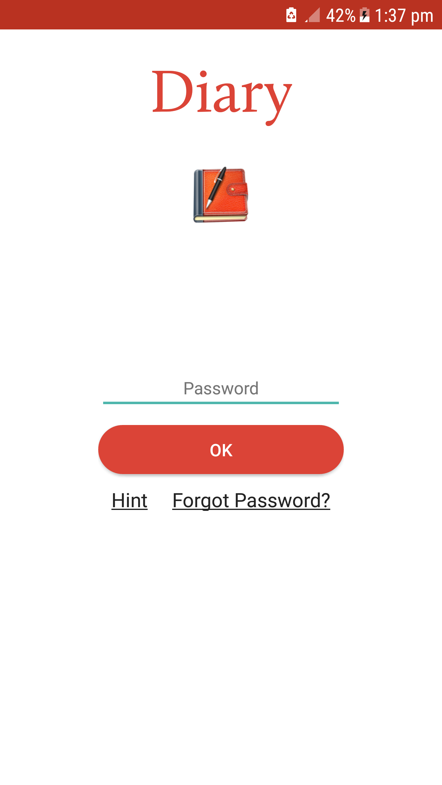 اسکرین شات 1 برنامه Diary