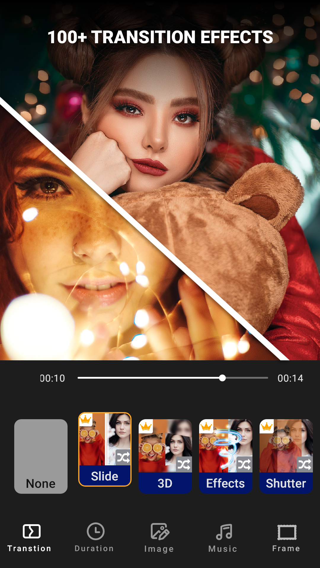 اسکرین شات 3 برنامه Photo video maker with Music