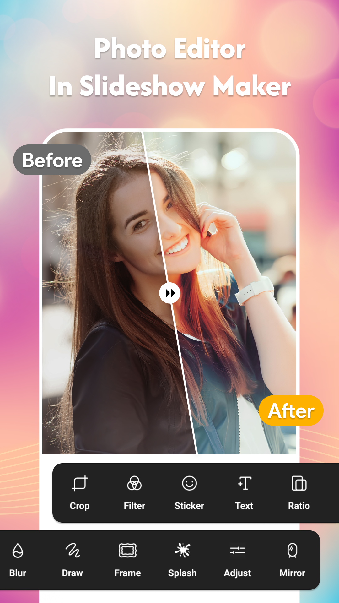 اسکرین شات 8 برنامه Photo Video Slideshow maker