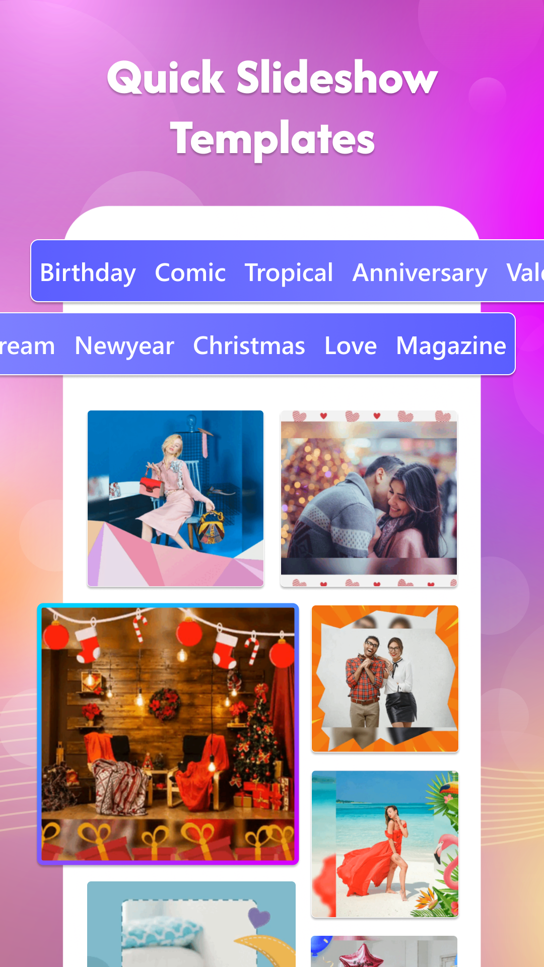 اسکرین شات 5 برنامه Photo Video Slideshow maker
