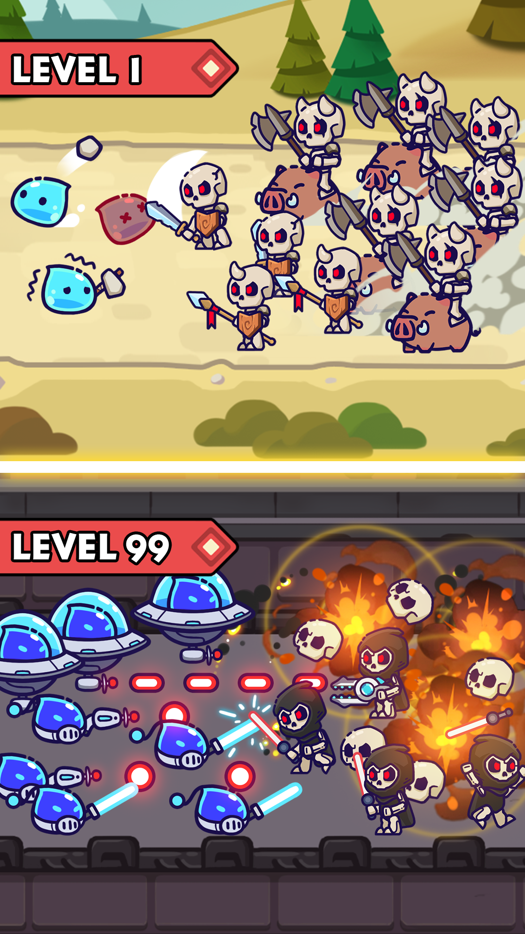 اسکرین شات 4 بازی Slime Warrior: Age of War