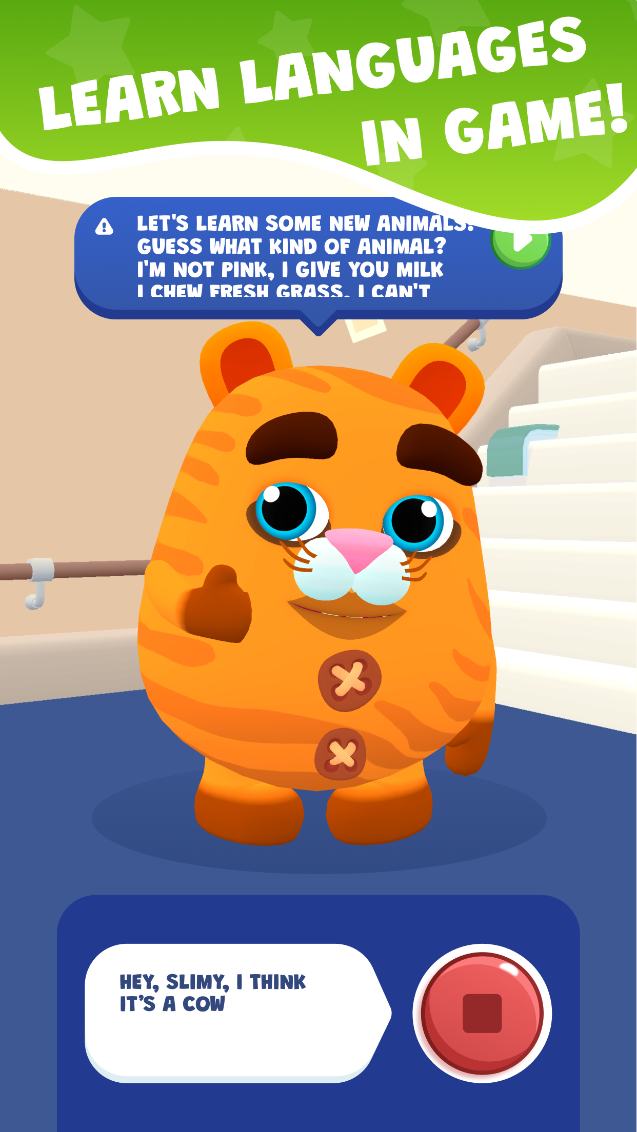 اسکرین شات 3 برنامه Talk to me Slimy: Talking Pet