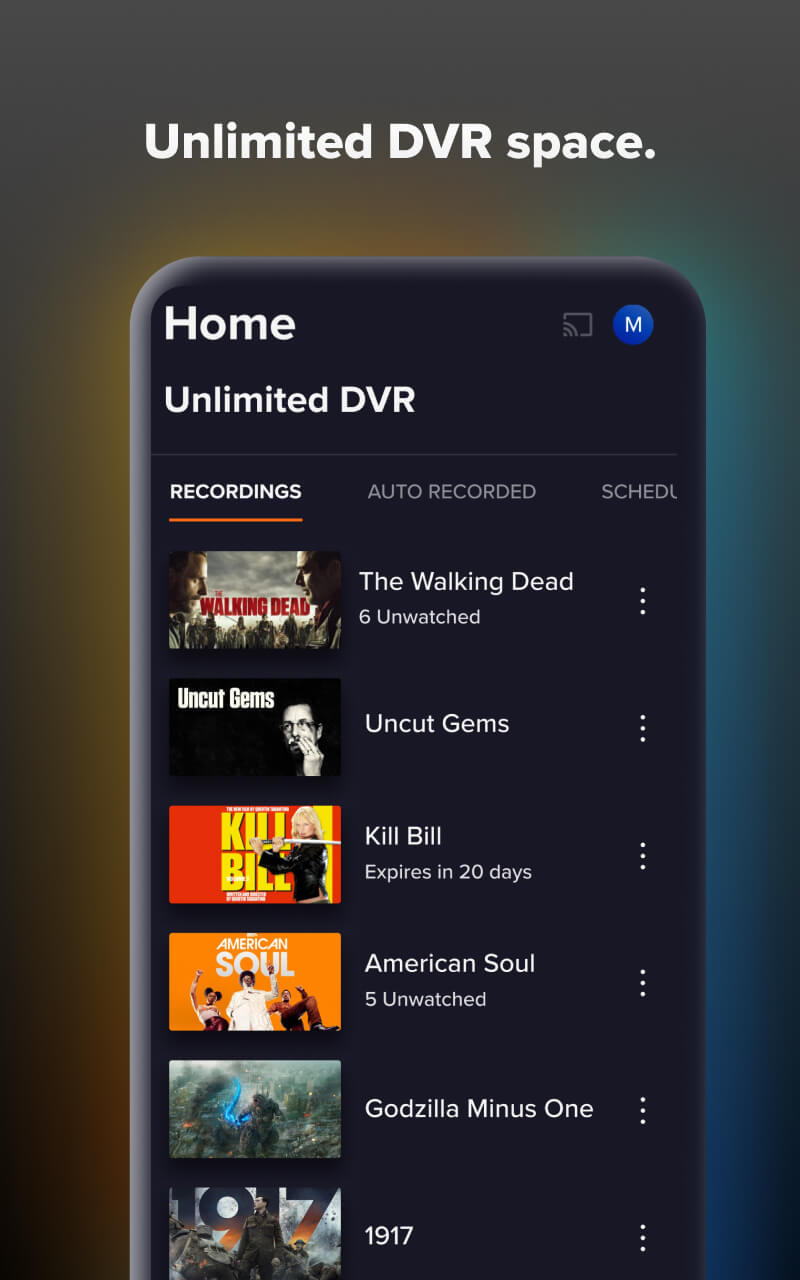 اسکرین شات 5 برنامه Sling: Live TV + Freestream