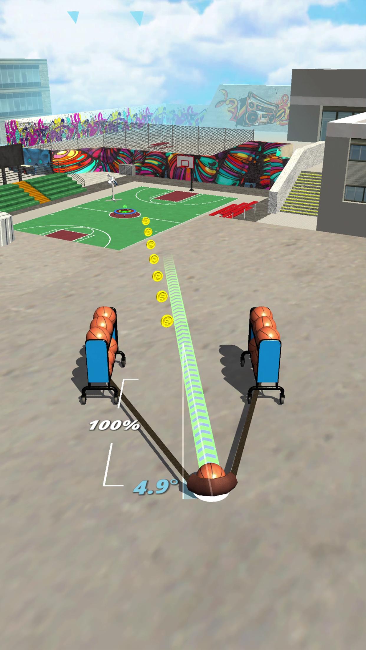 اسکرین شات 7 بازی Slingshot Basketball!