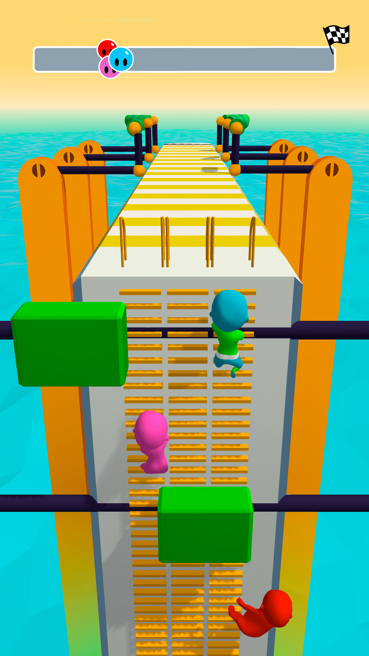 اسکرین شات 2 برنامه Fun Race 3D — Run and Parkour