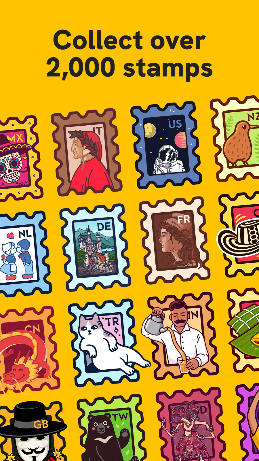 اسکرین شات 7 برنامه Slowly: Make Global Friends