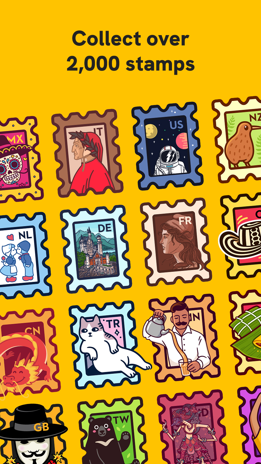 اسکرین شات 7 برنامه Slowly: Make Global Friends