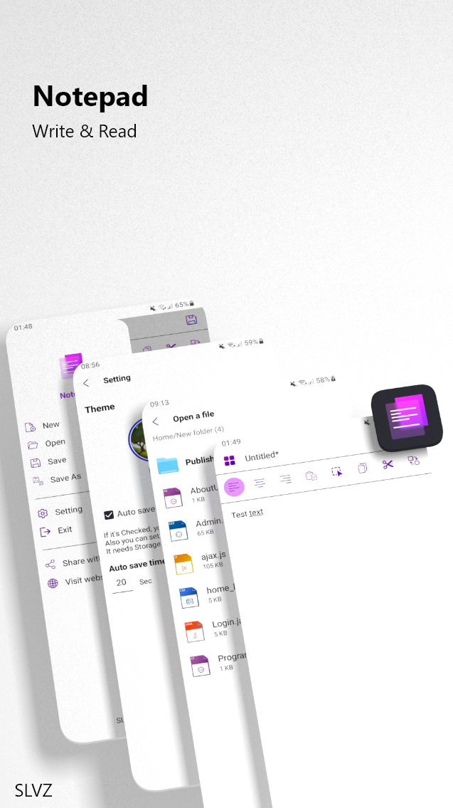 اسکرین شات برنامه ویرایشگر متن - Notepad 7