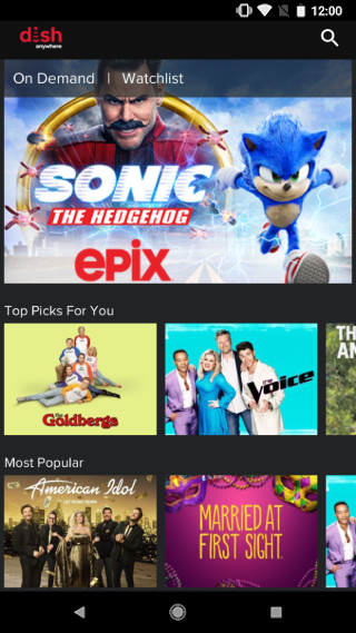 اسکرین شات 1 برنامه DISH Anywhere