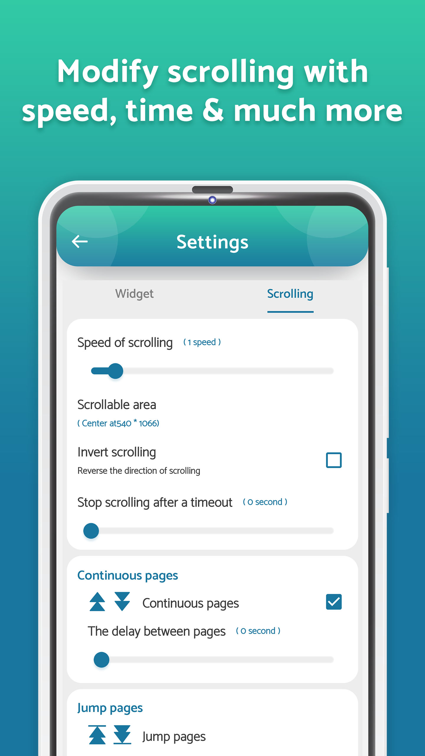 اسکرین شات 8 برنامه Automatic Scroll