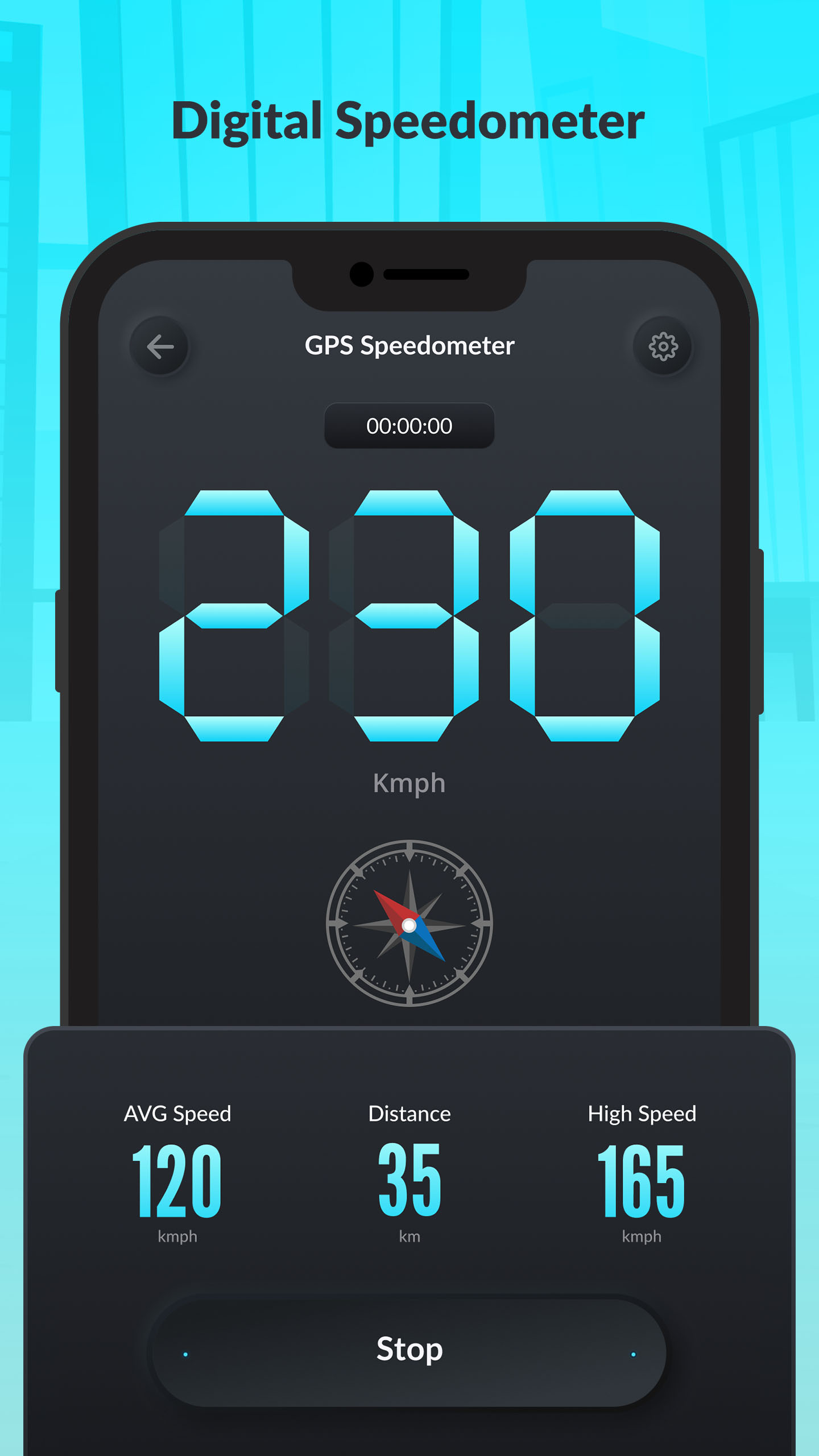 اسکرین شات 4 برنامه GPS Speedometer: Speed Tracker