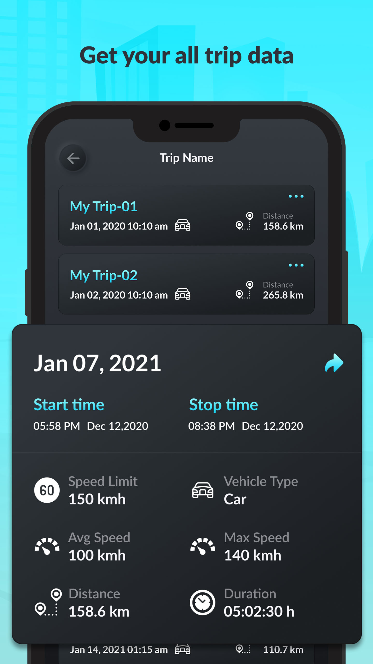 اسکرین شات 6 برنامه GPS Speedometer: Speed Tracker