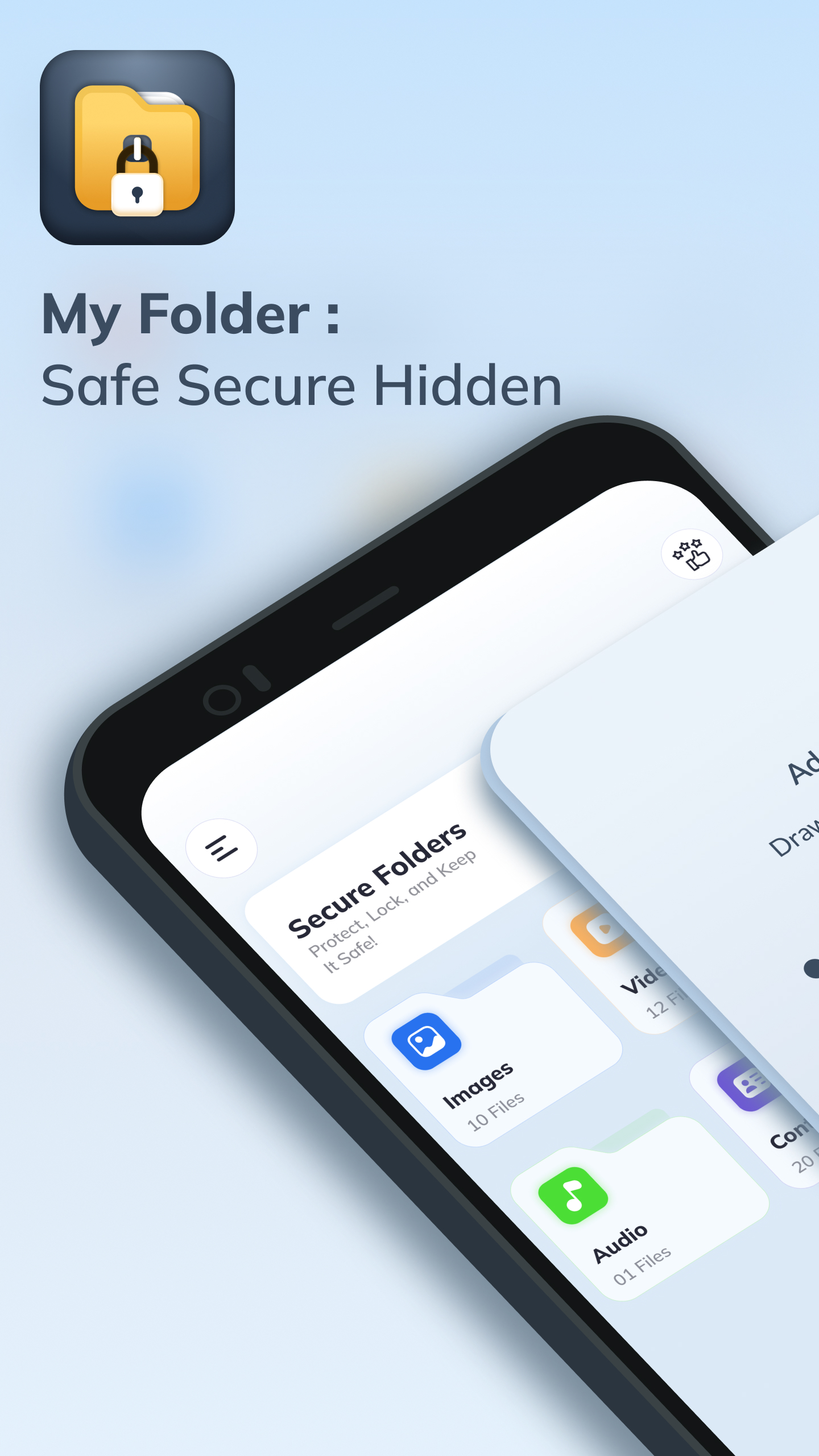 اسکرین شات 1 برنامه My Folder : Safe Secure Hidden