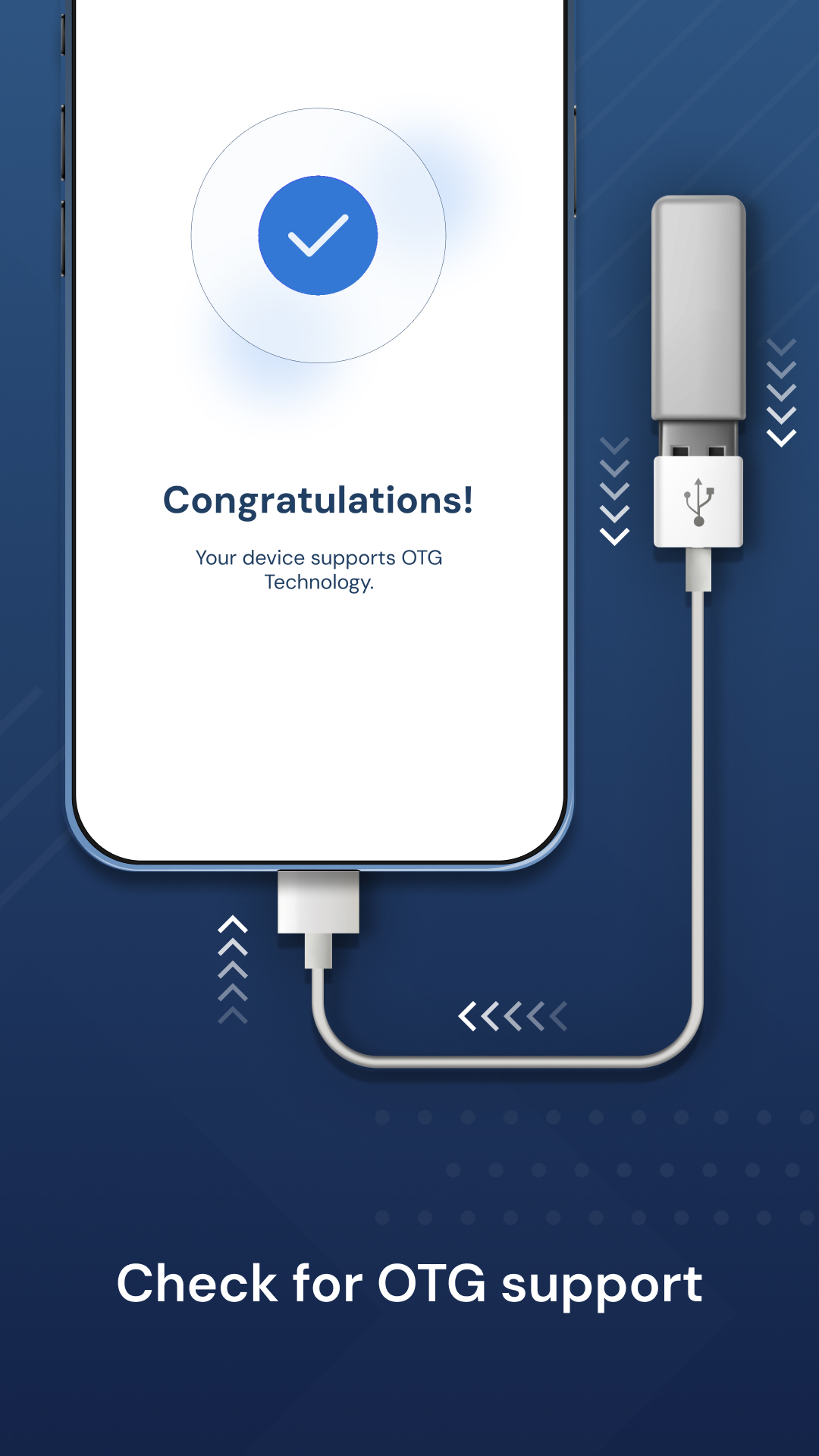 اسکرین شات 2 برنامه OTG Checker & File Manager