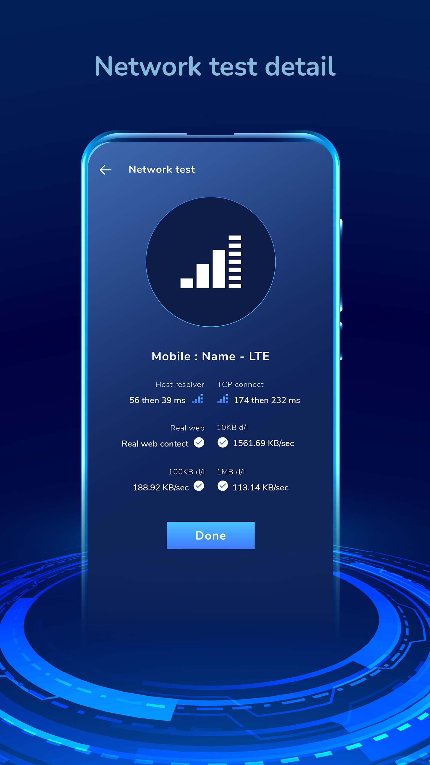 اسکرین شات 3 برنامه Internet Speed & Network Test