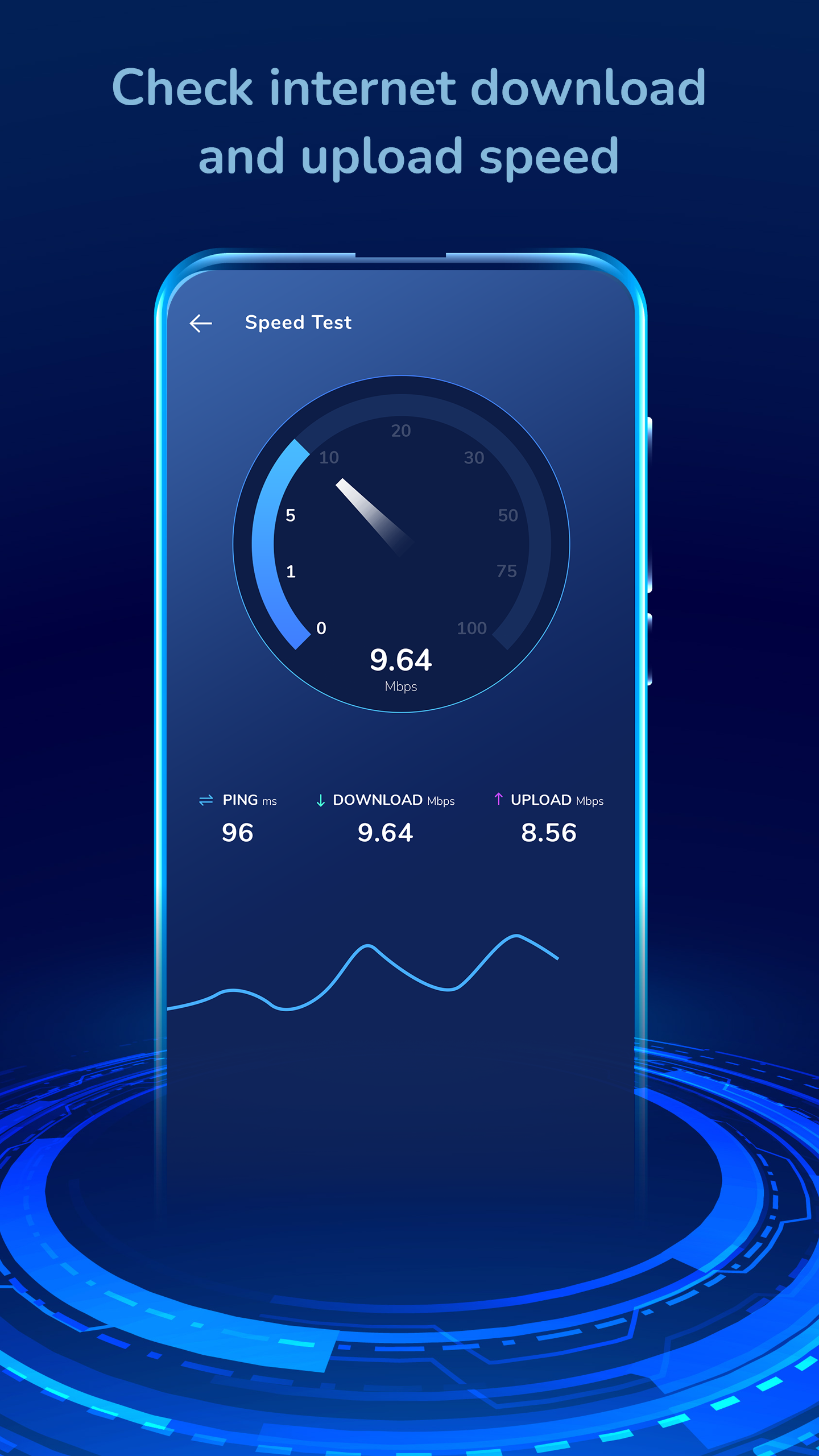 اسکرین شات 1 برنامه Internet Speed & Network Test