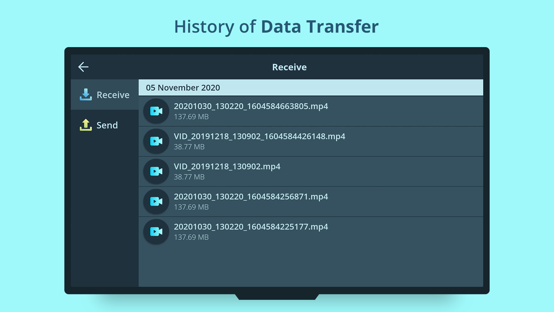 اسکرین شات 3 برنامه TV file transfer