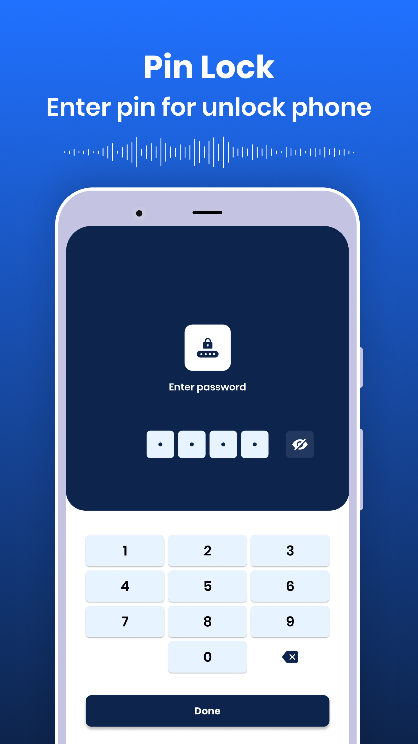 اسکرین شات 3 برنامه Voice Lock : Speak to Unlock