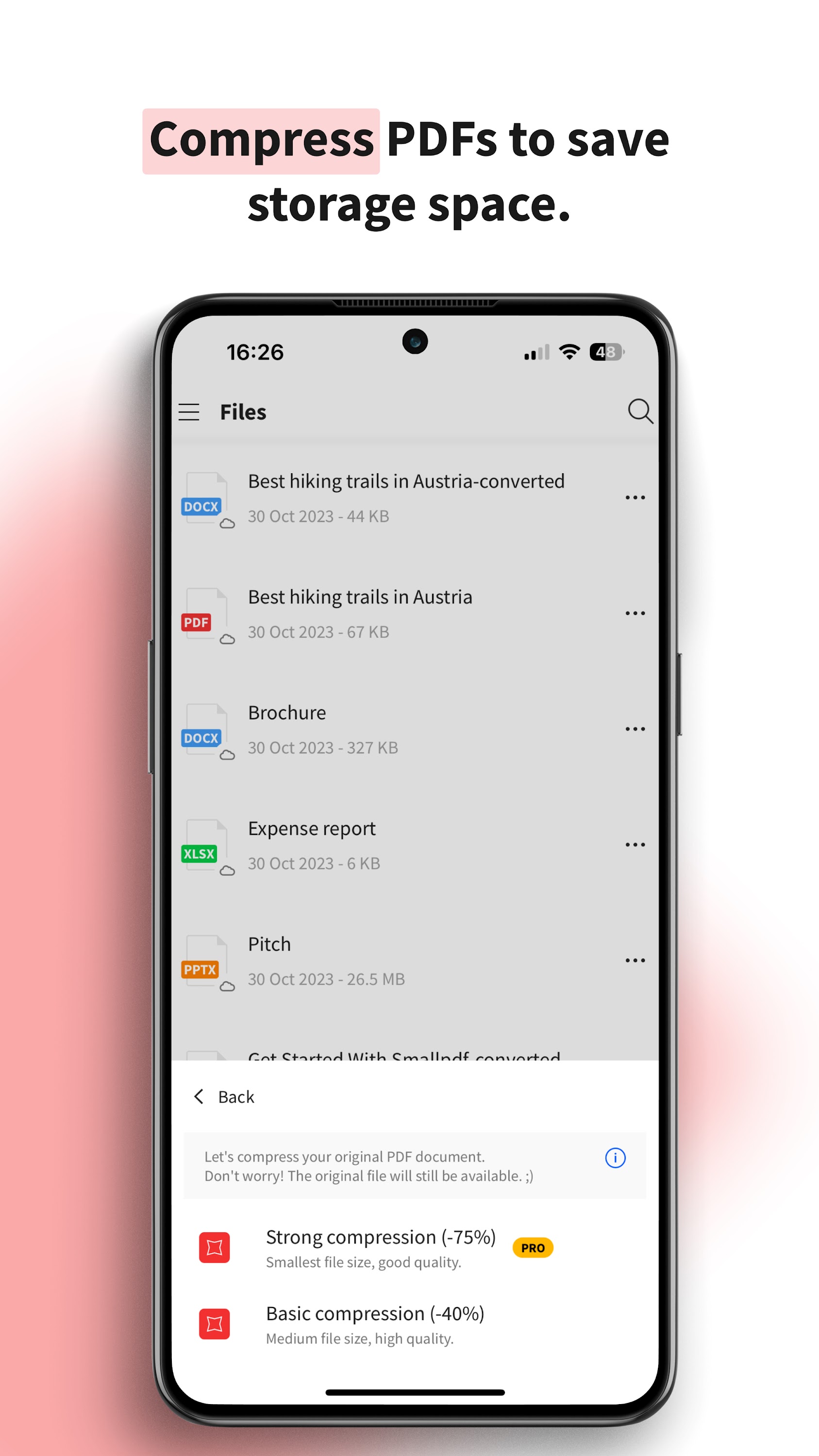 اسکرین شات 6 برنامه Smallpdf: Scanner & PDF Editor