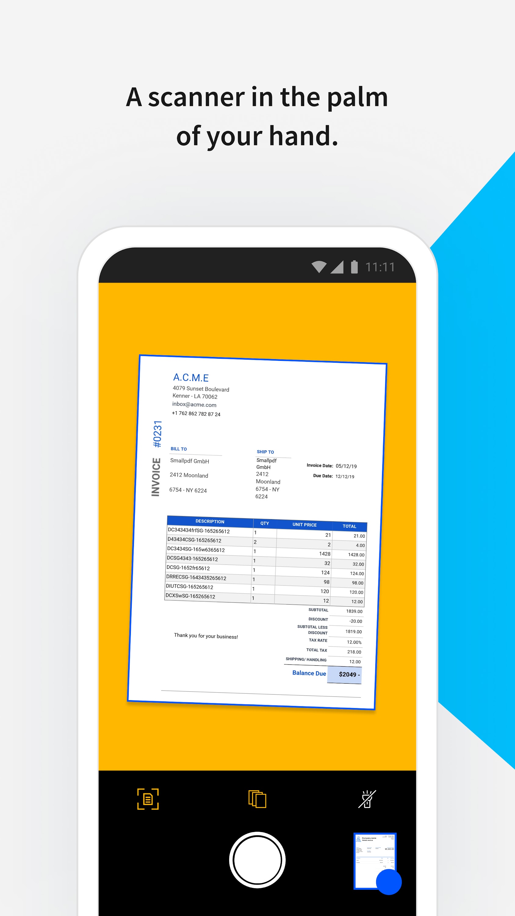 اسکرین شات 4 برنامه Smallpdf: PDF Scanner & Editor