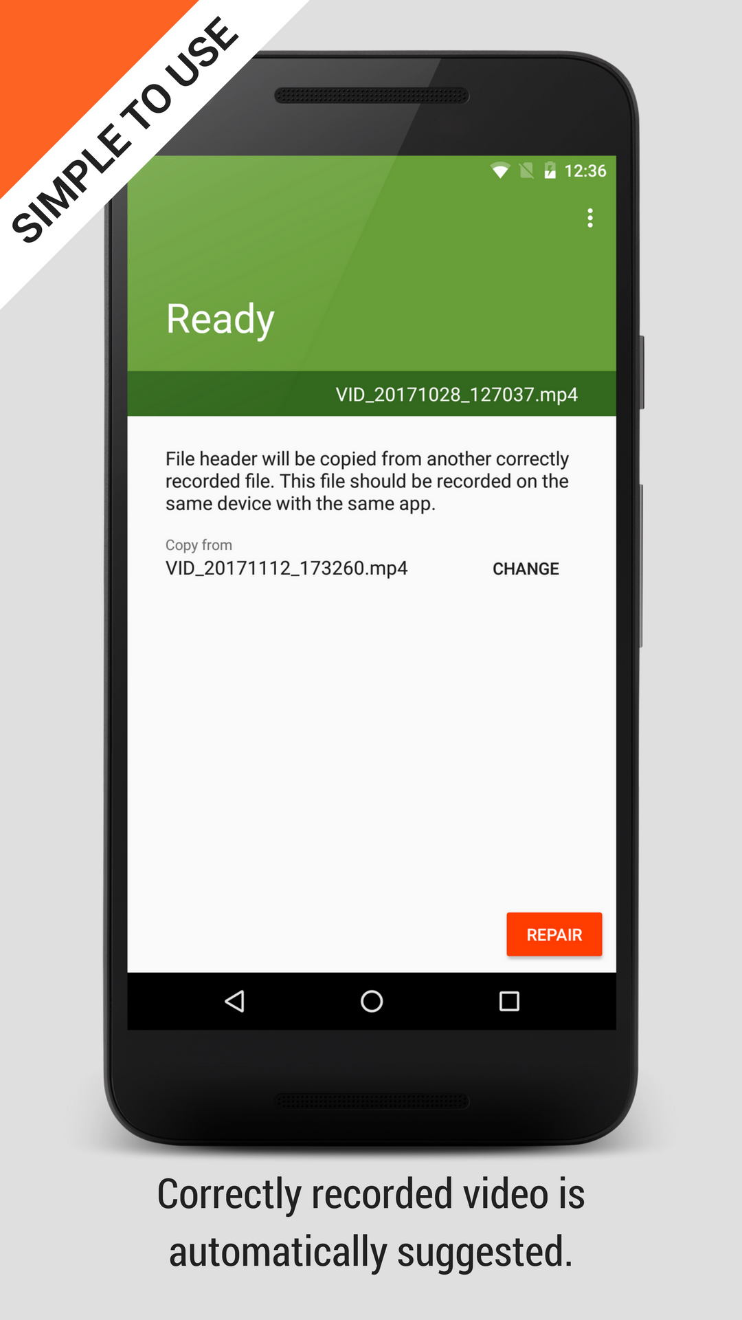 اسکرین شات 2 برنامه MP4Fix Video Repair Tool