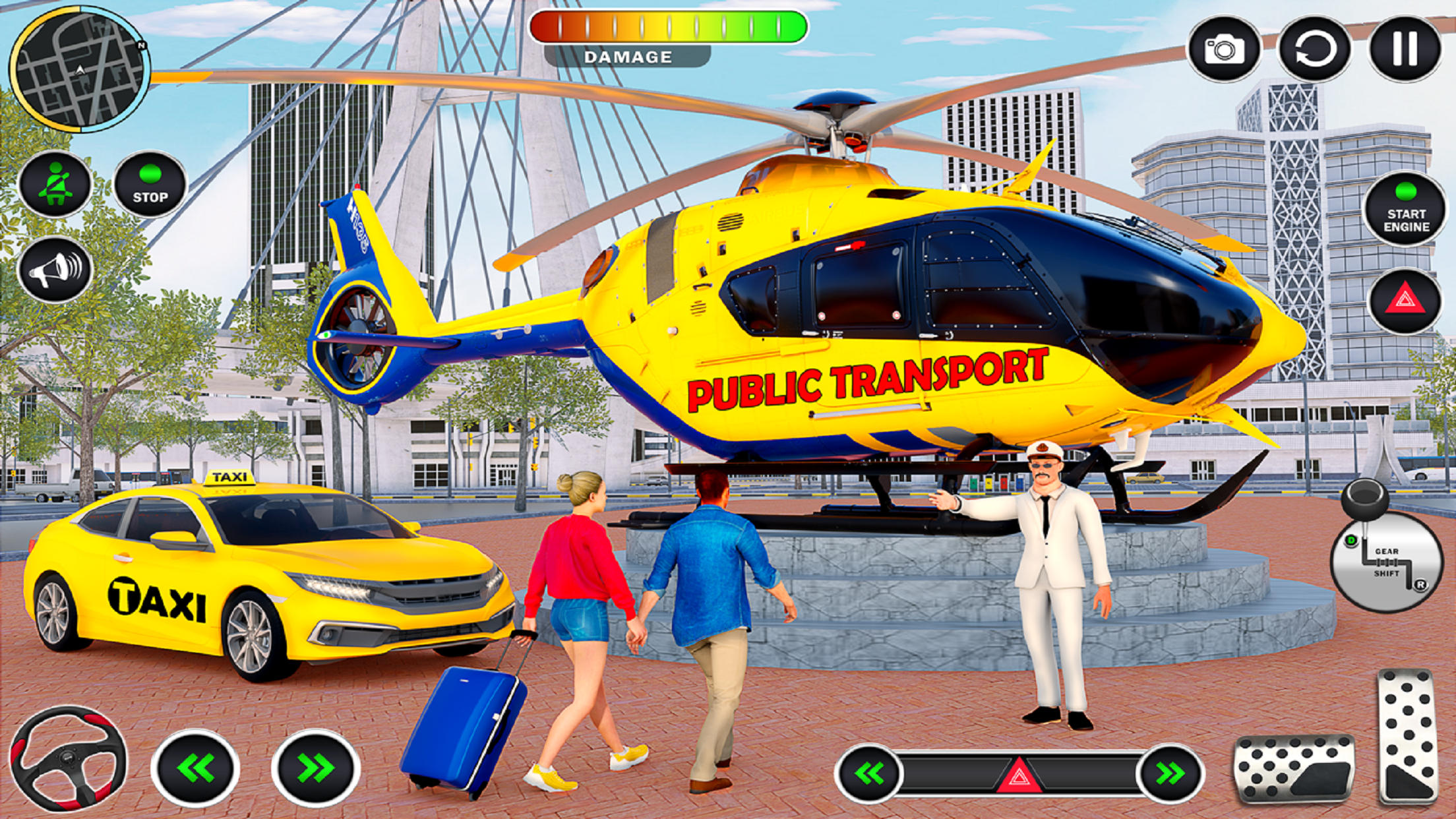 اسکرین شات 2 برنامه Cab Simulator Passenger Game