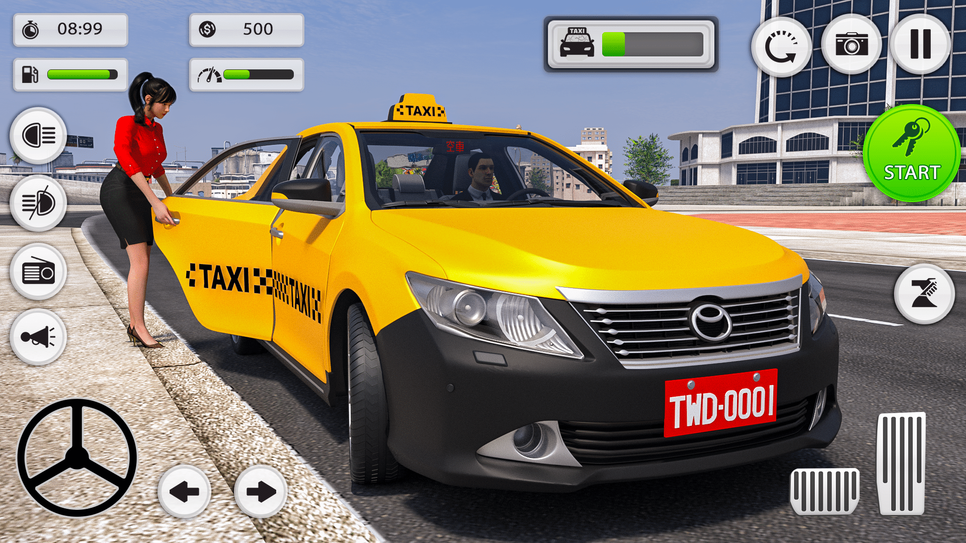 اسکرین شات 1 برنامه Cab Simulator Passenger Game