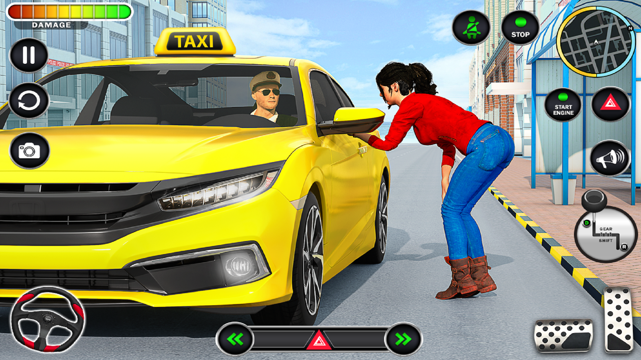 اسکرین شات 6 برنامه Cab Simulator Passenger Game