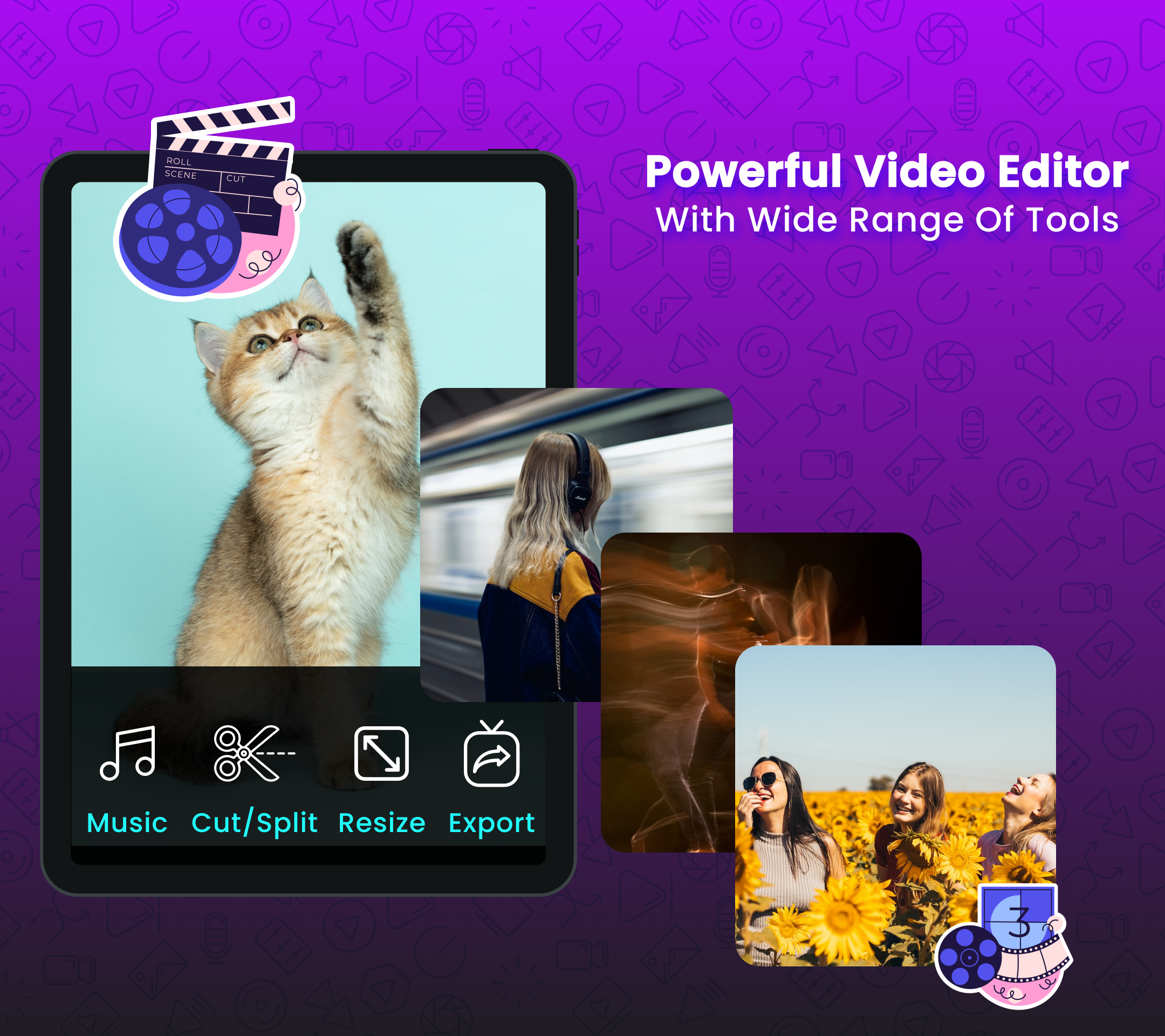 اسکرین شات 1 برنامه Video Editor - Video Converter