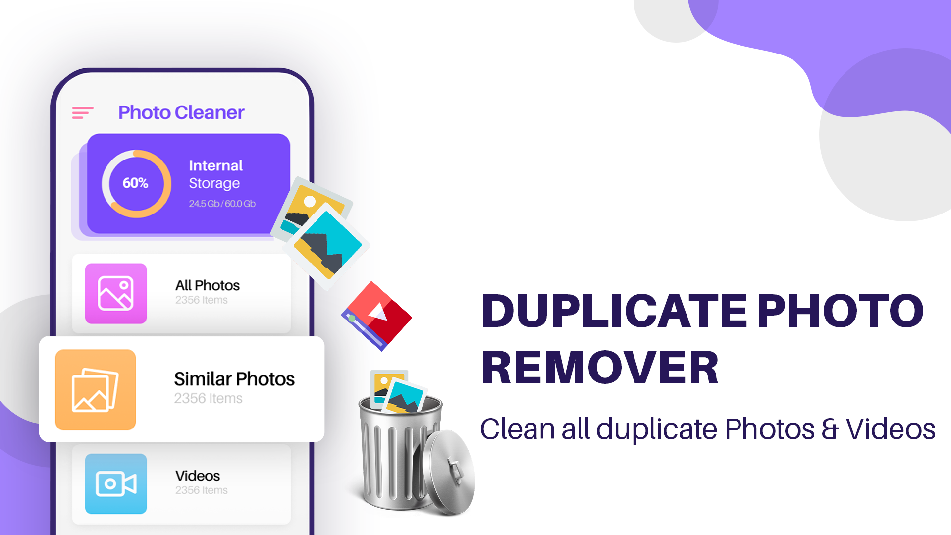 اسکرین شات 1 برنامه Duplicate Photos Cleaner App