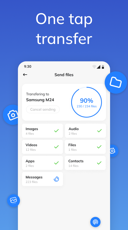 اسکرین شات 2 برنامه Smart switch - copy my data