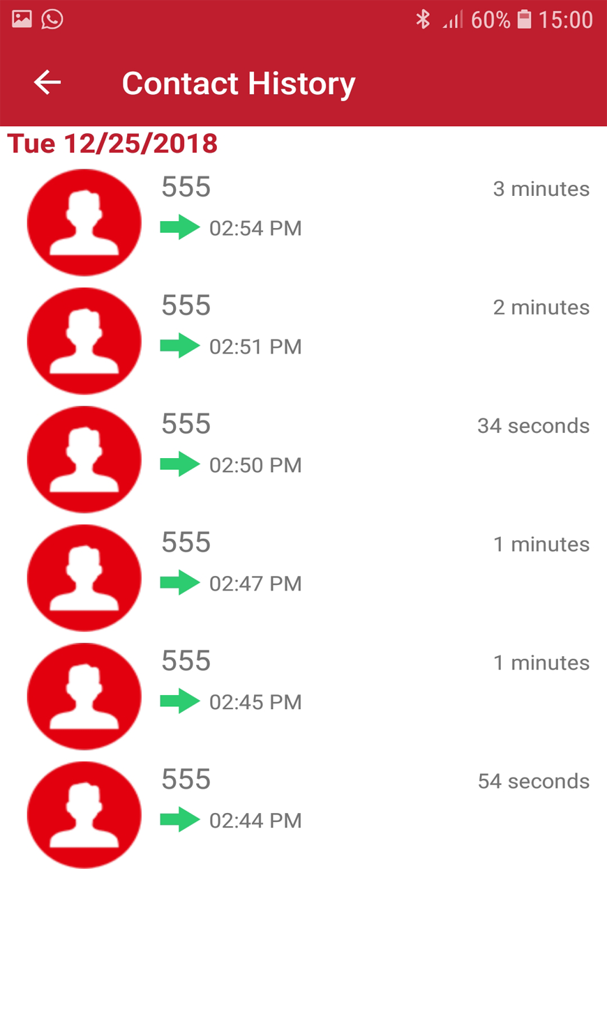اسکرین شات 4 برنامه Call Recorder