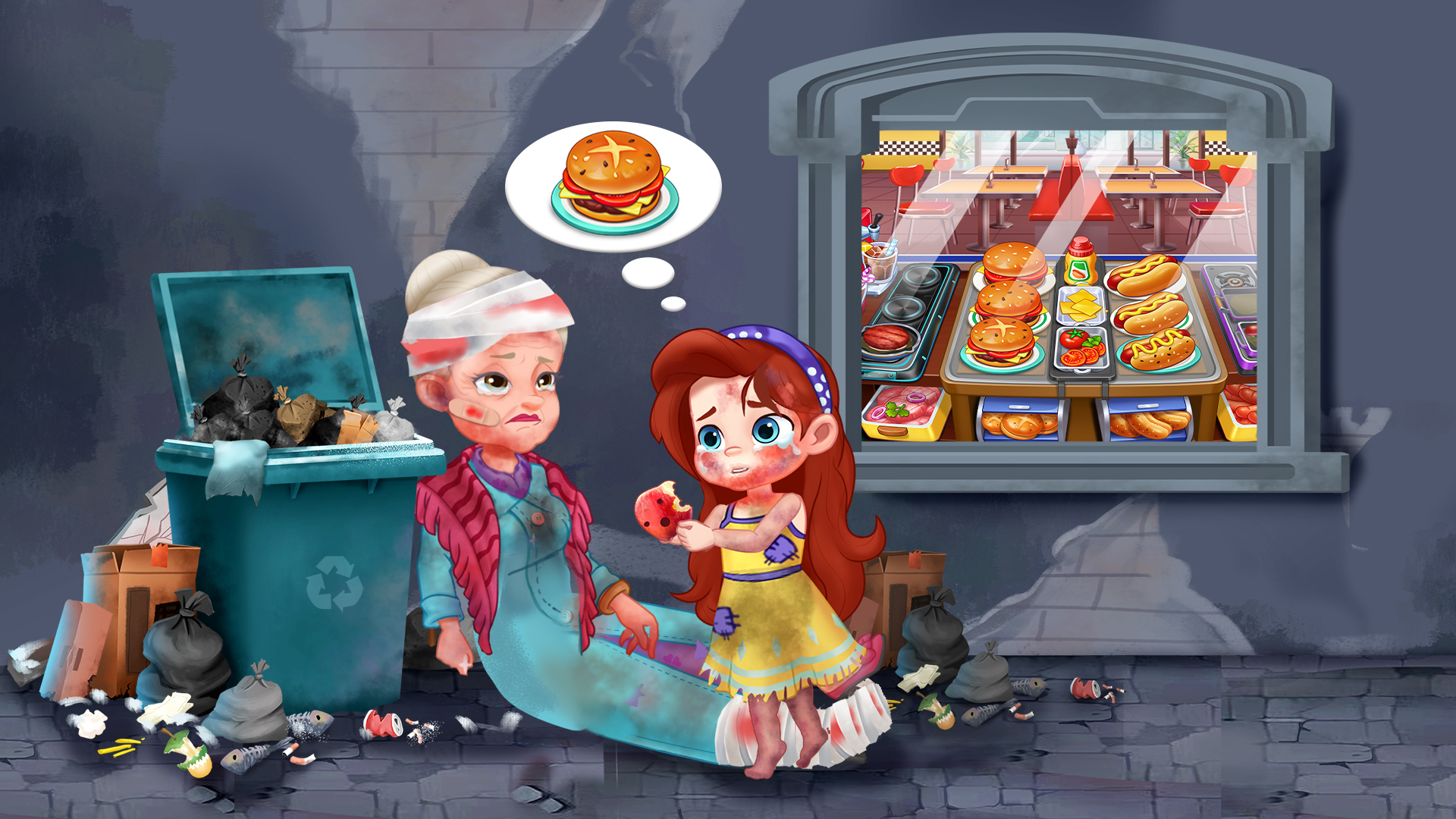 اسکرین شات 3 بازی Crazy Diner - Running Game