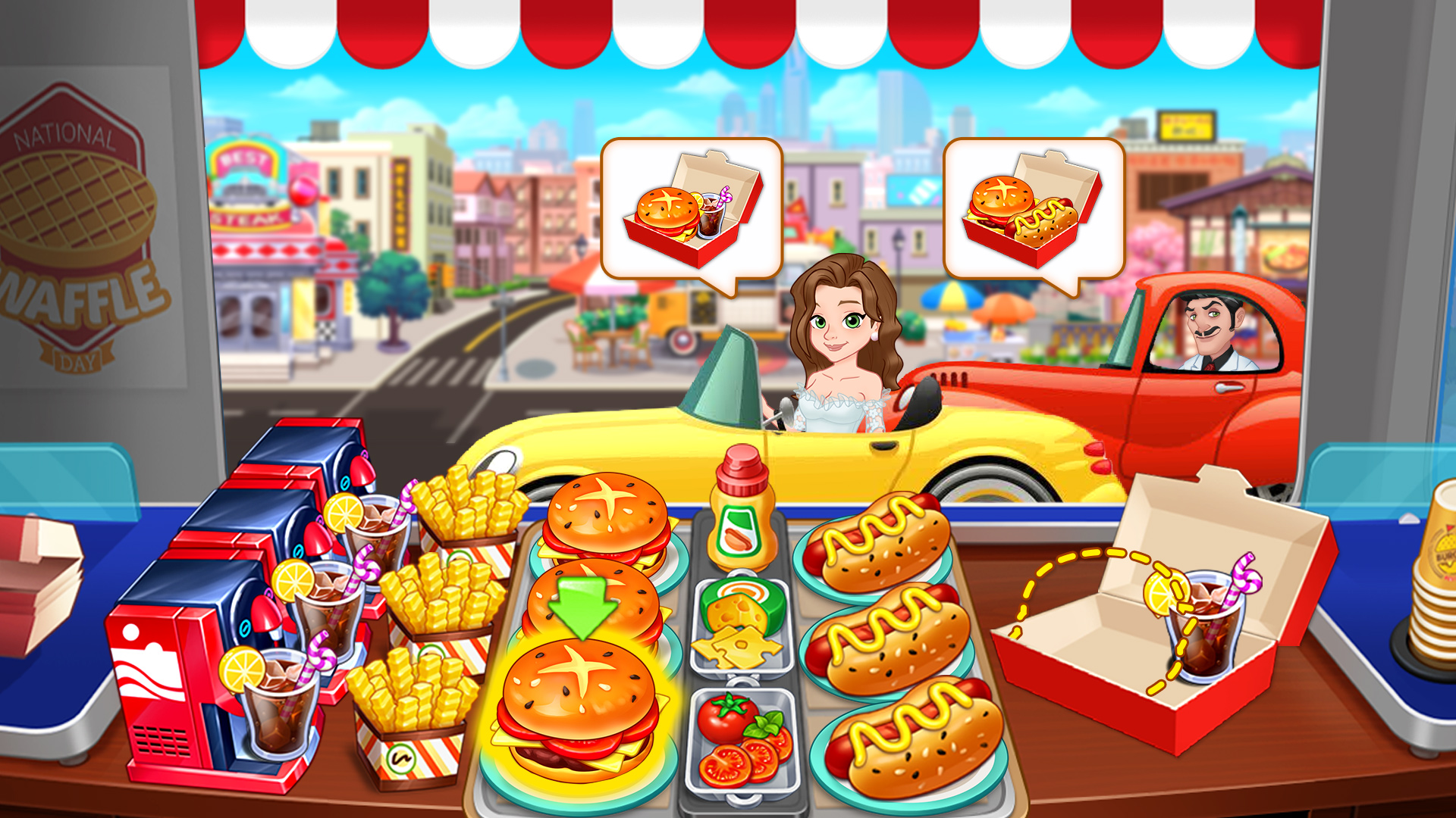 اسکرین شات 1 بازی Crazy Diner - Running Game