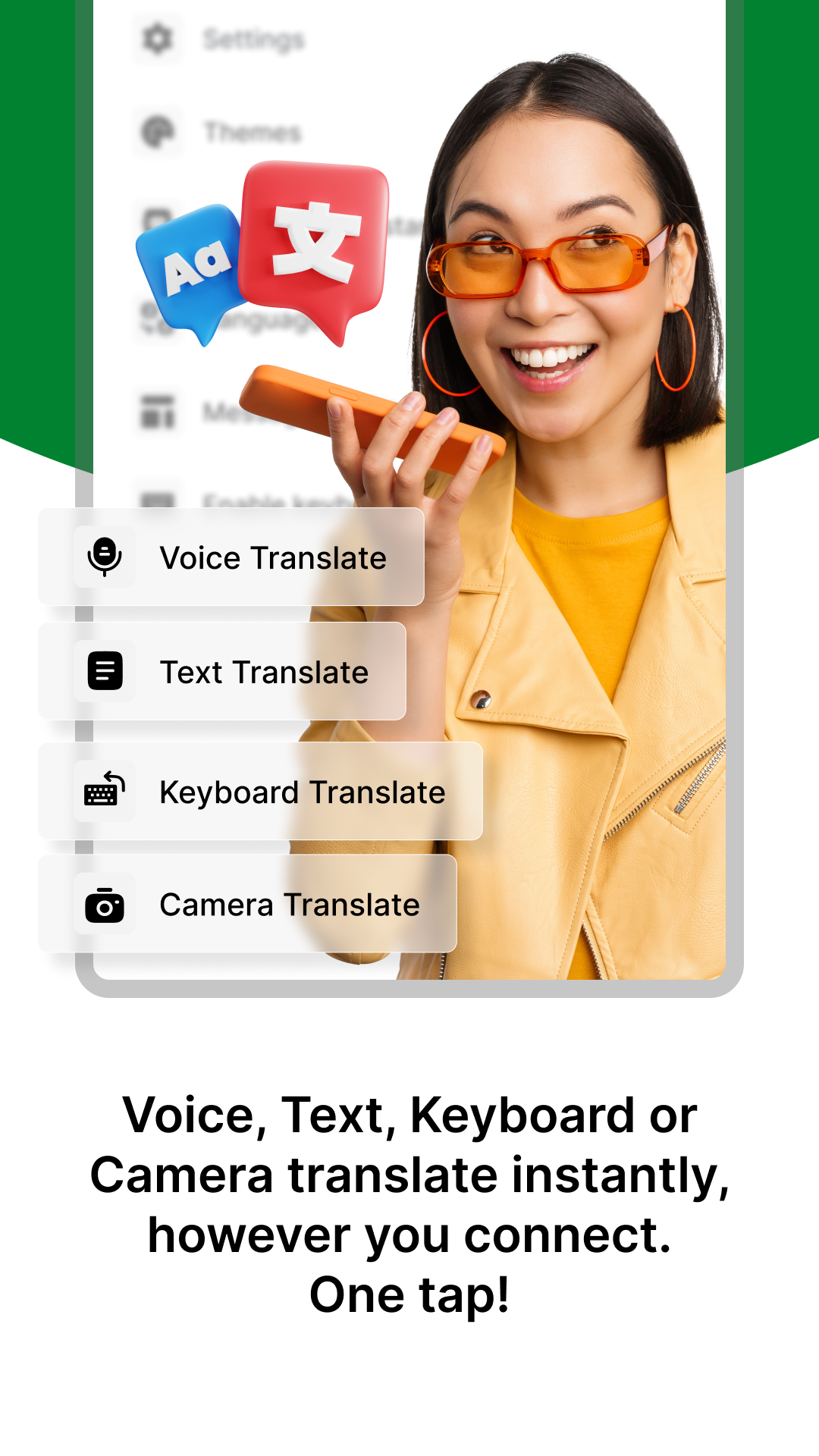 اسکرین شات 4 برنامه Translate & Smart Keyboard