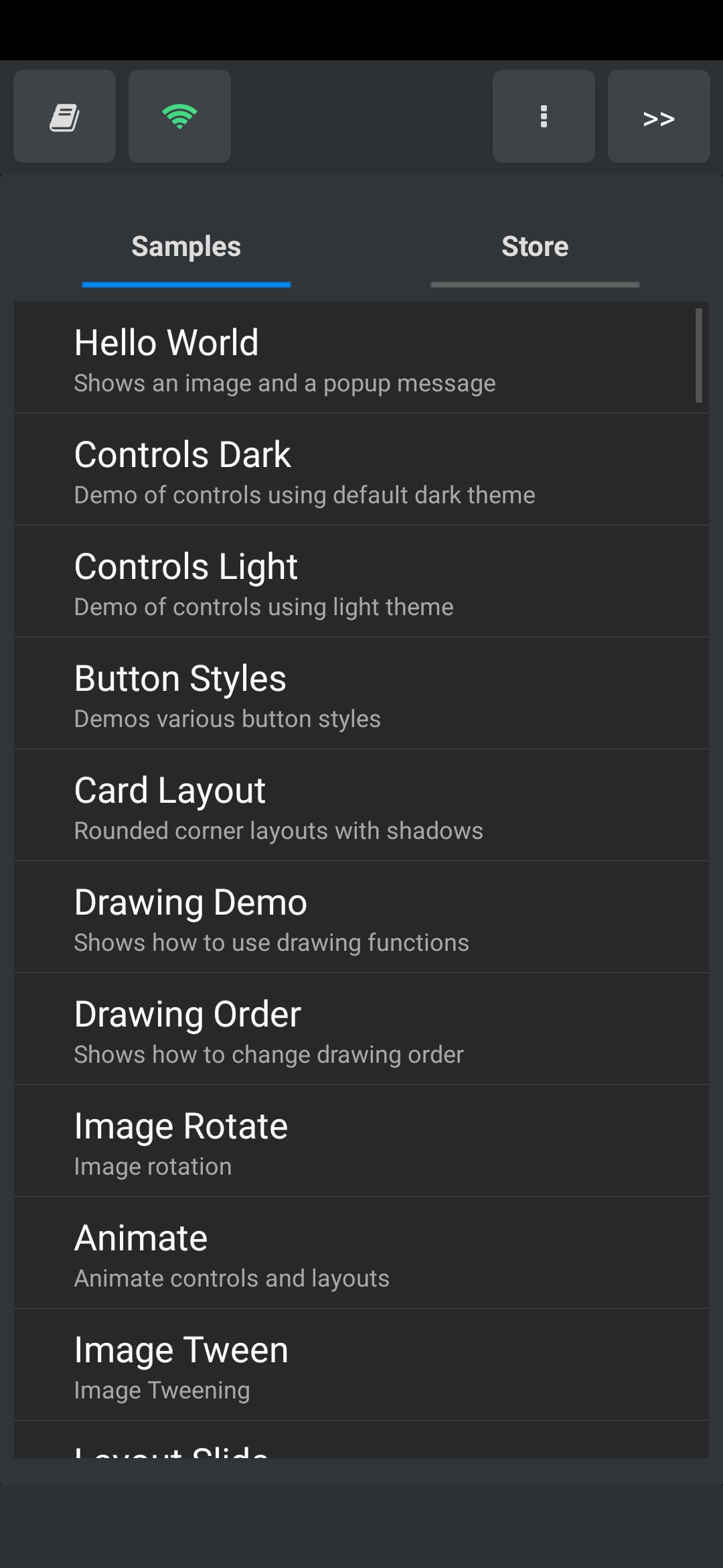 اسکرین شات 3 برنامه DroidScript: JS and Python IDE