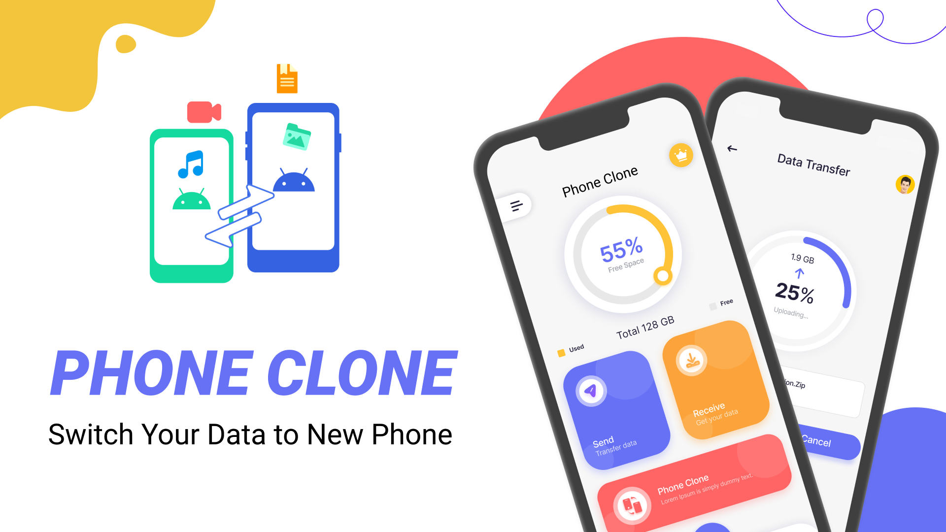 اسکرین شات 1 برنامه Smart Transfer My Data app