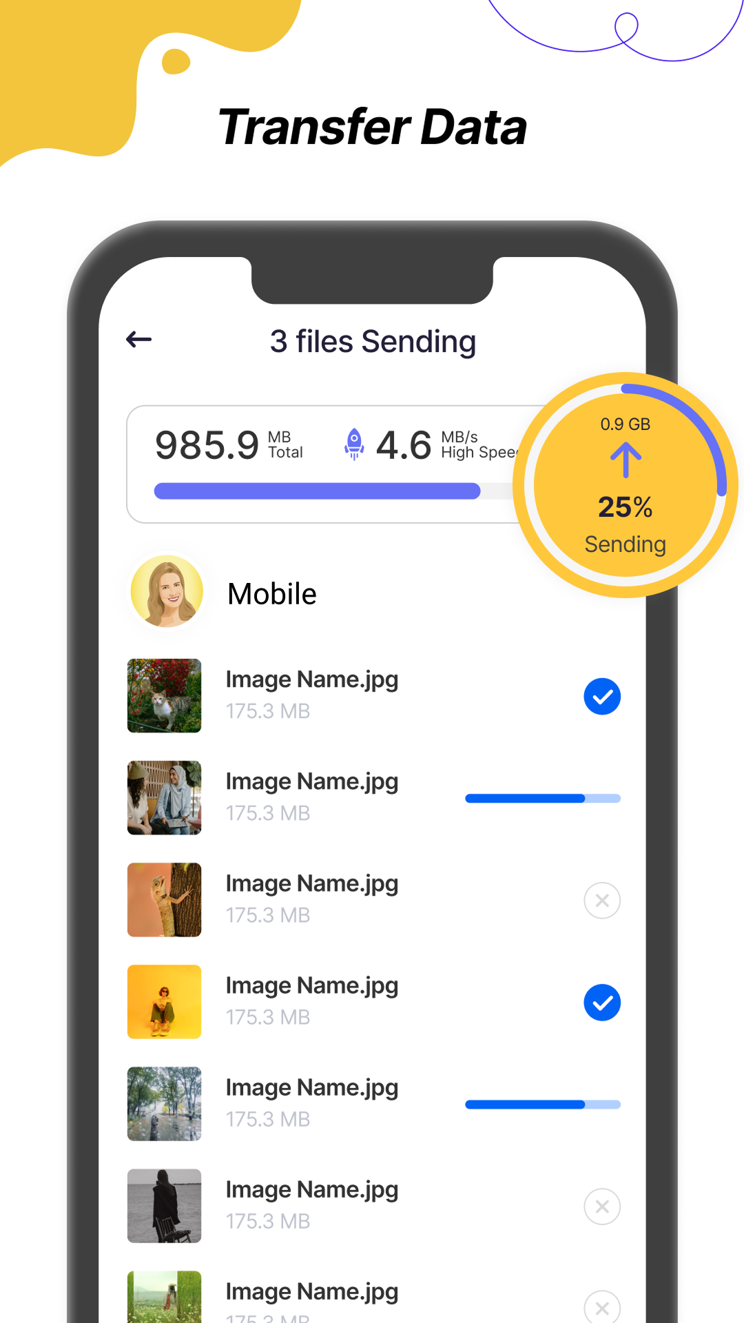 اسکرین شات 5 برنامه Smart Transfer My Data app