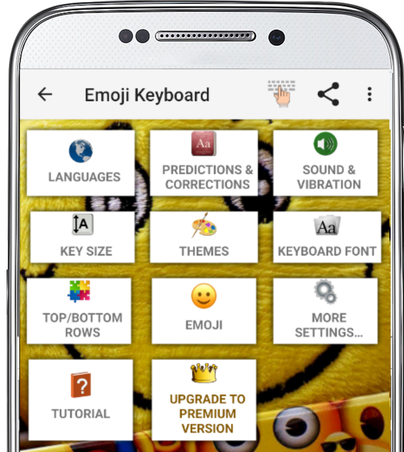 اسکرین شات 2 برنامه Emoji Keyboard