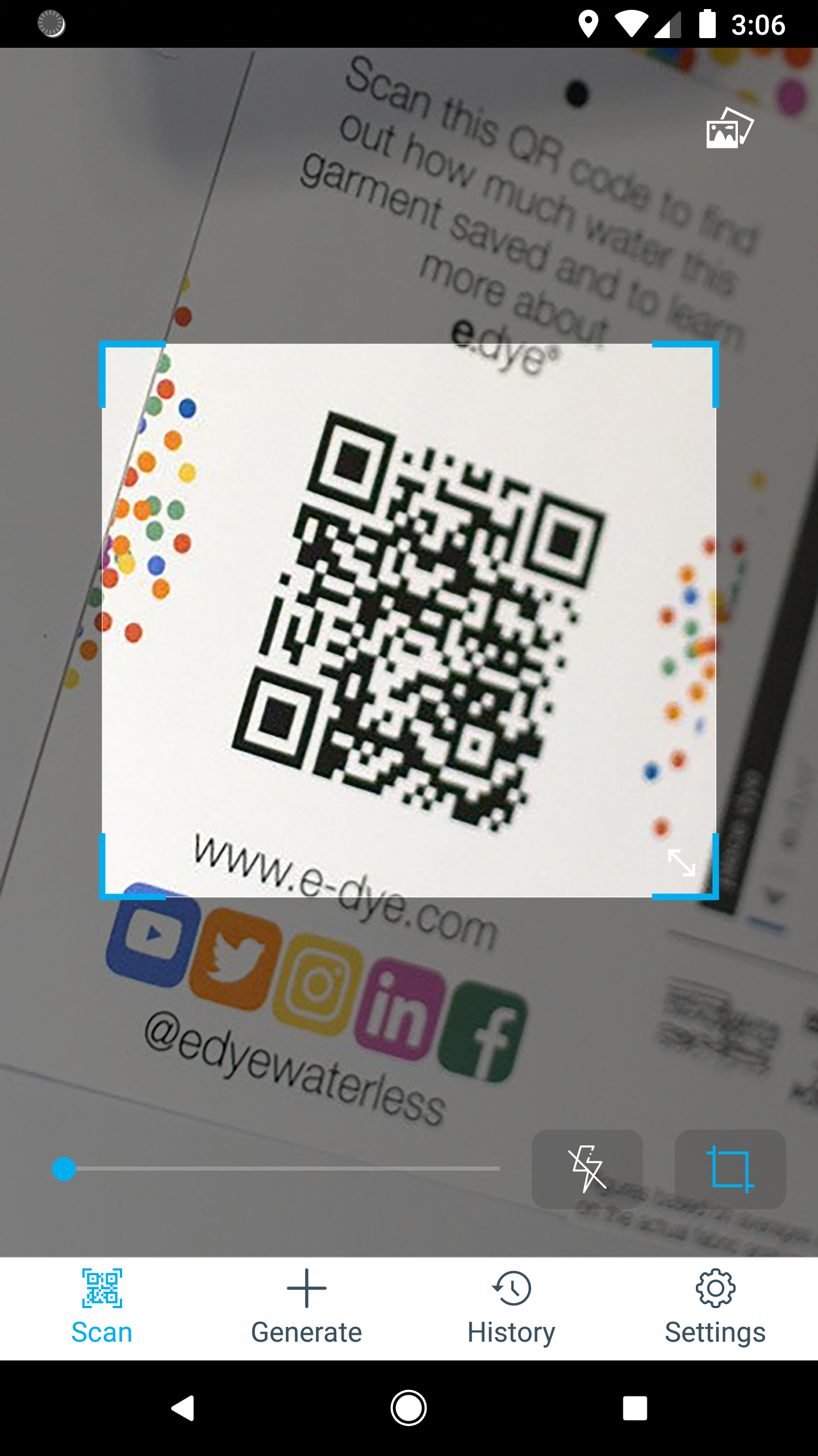 اسکرین شات 1 برنامه QR Code & Barcode Scanner