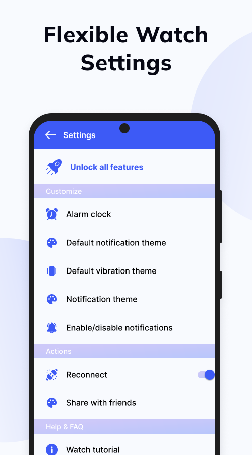 اسکرین شات 5 برنامه Smart Watch app - BT Notifier